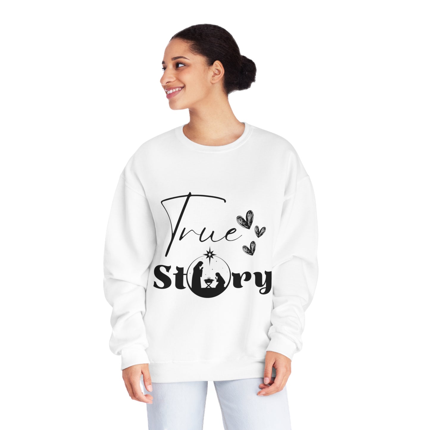 "True Story" - Unisex NuBlend® Crewneck Sweatshirt