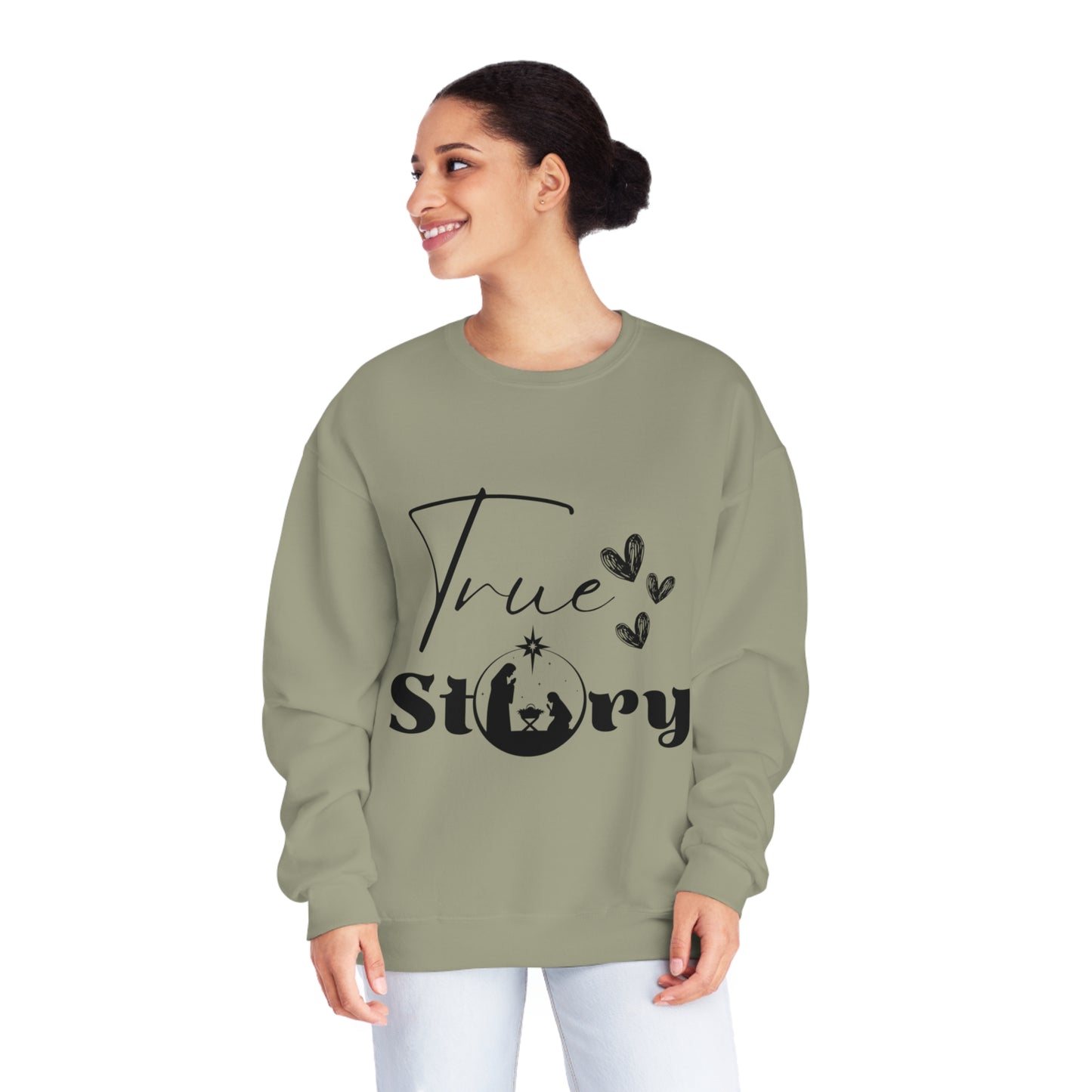 "True Story" - Unisex NuBlend® Crewneck Sweatshirt