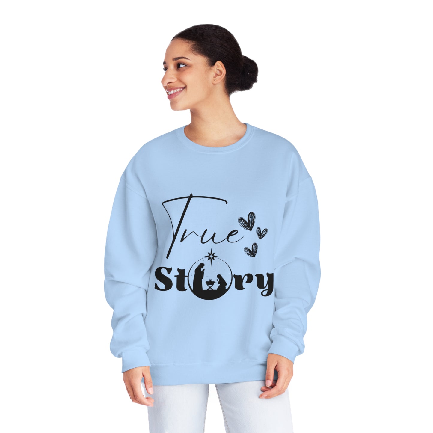 "True Story" - Unisex NuBlend® Crewneck Sweatshirt