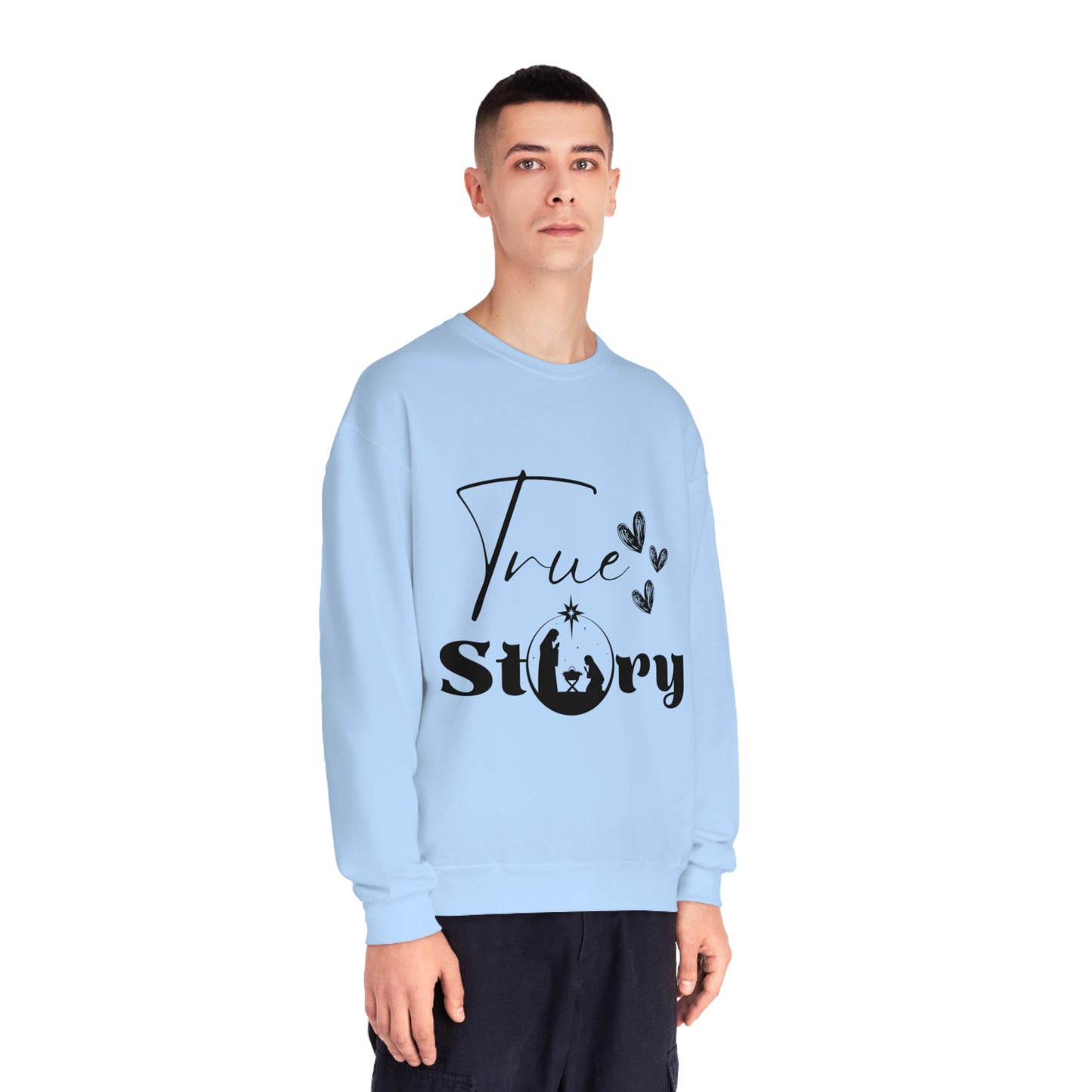 "True Story" - Unisex NuBlend® Crewneck Sweatshirt