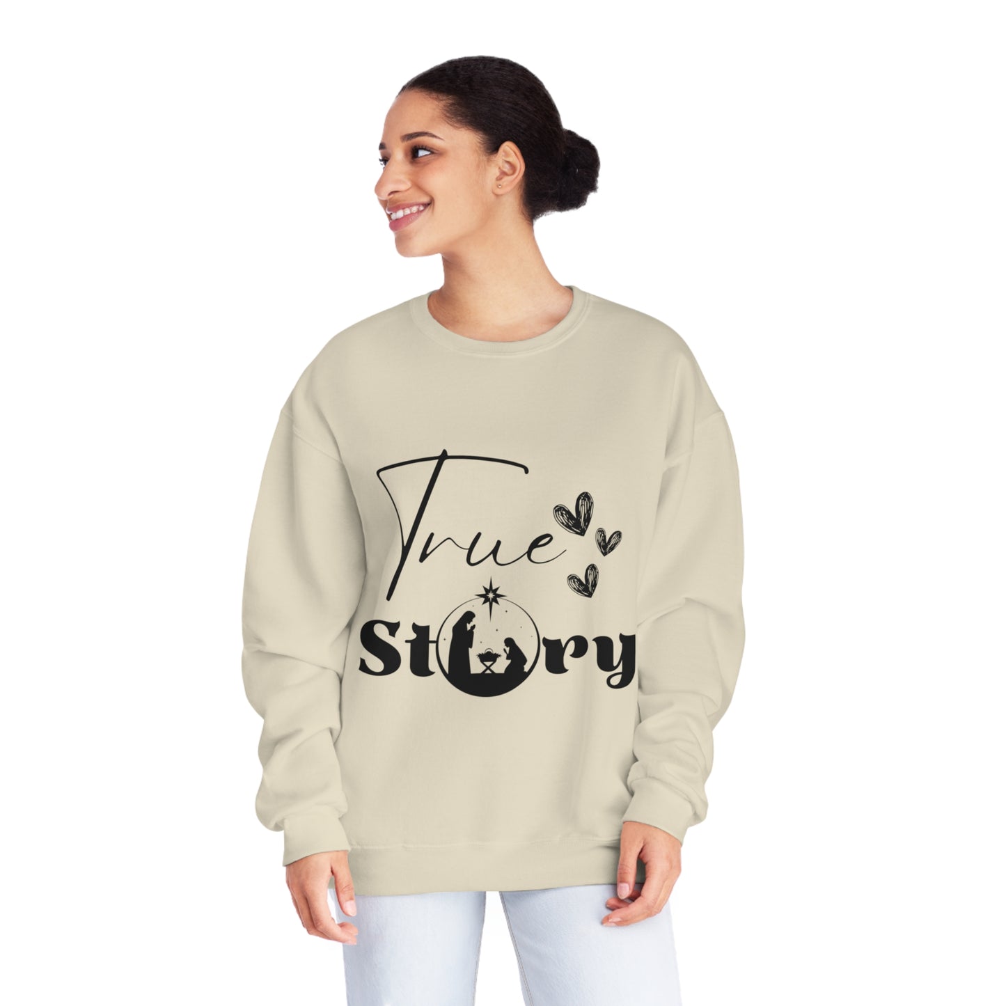 "True Story" - Unisex NuBlend® Crewneck Sweatshirt