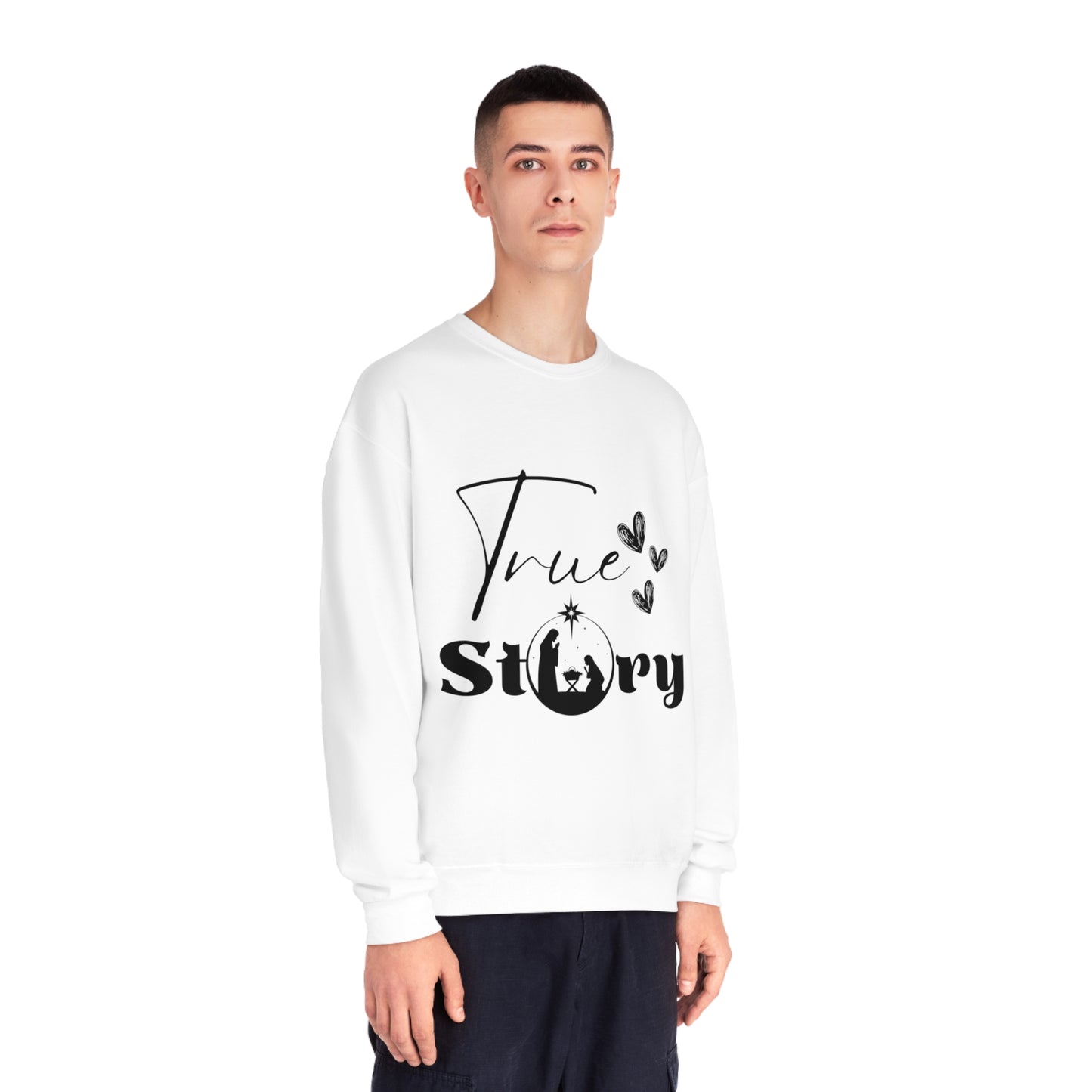 "True Story" - Unisex NuBlend® Crewneck Sweatshirt