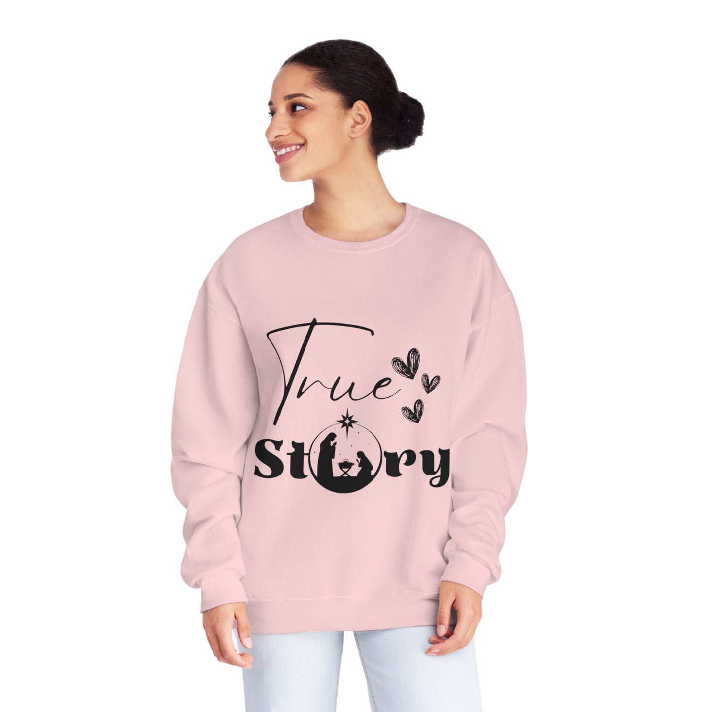 "True Story" - Unisex NuBlend® Crewneck Sweatshirt